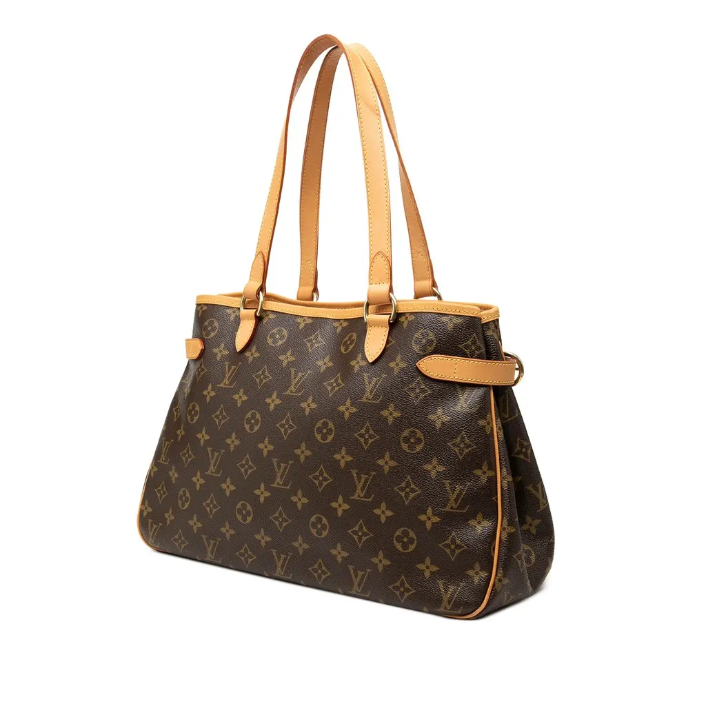 Louis Vuitton Monogram Batignolles Horizontal Brown Canvas Good - Back View