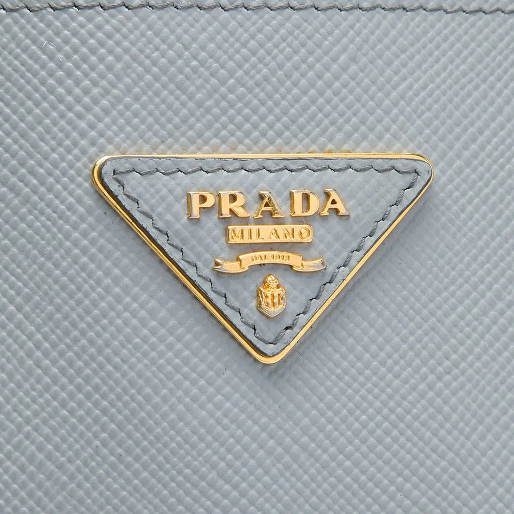 Prada Medium Saffiano Cuir Double Satchel MultiColor Leather Very good - Box View