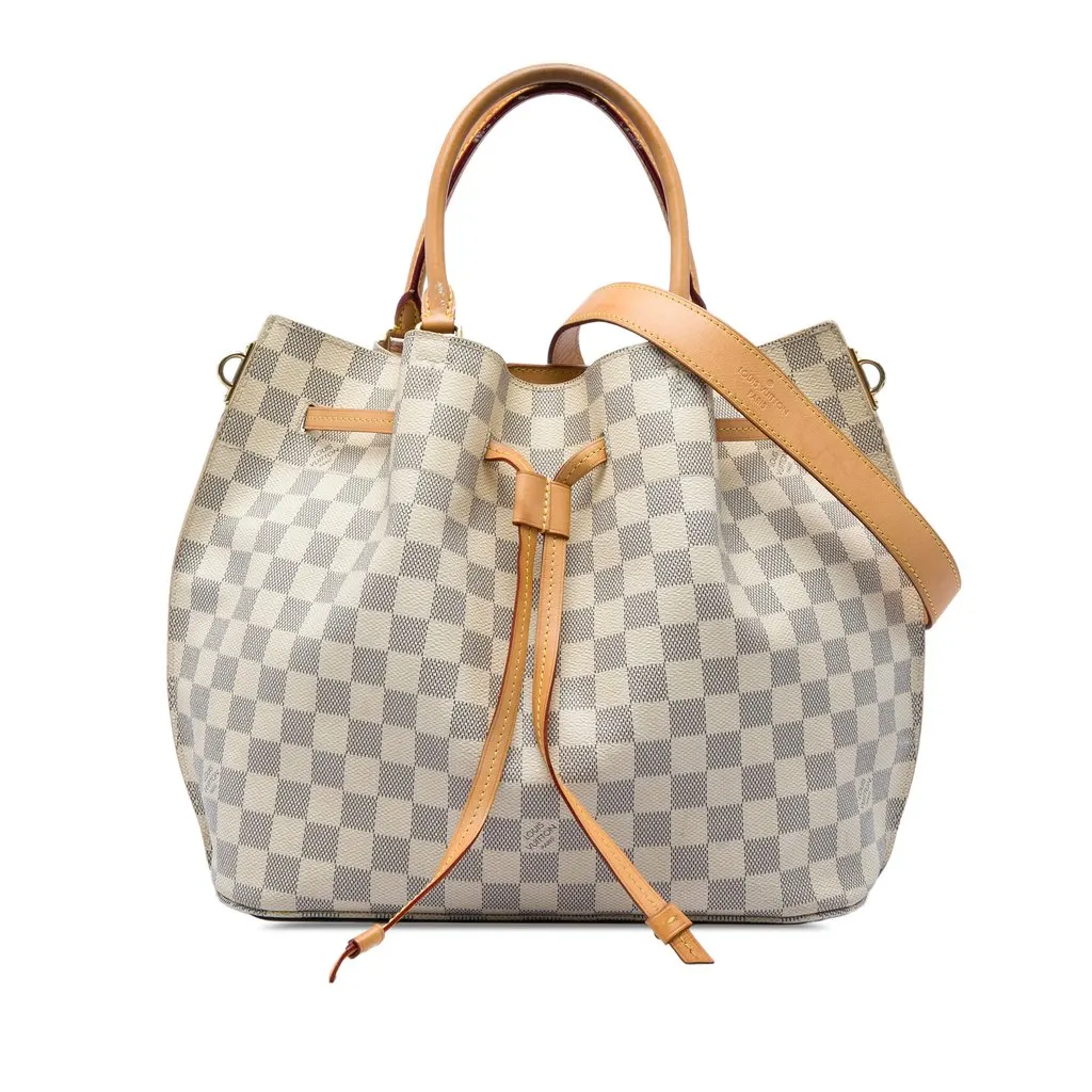 Louis Vuitton Damier Azur Girolata White Very good - Front View