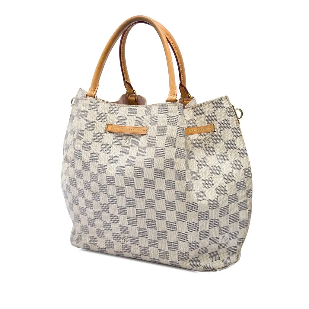 Louis Vuitton Damier Azur Girolata White Very good - Back View