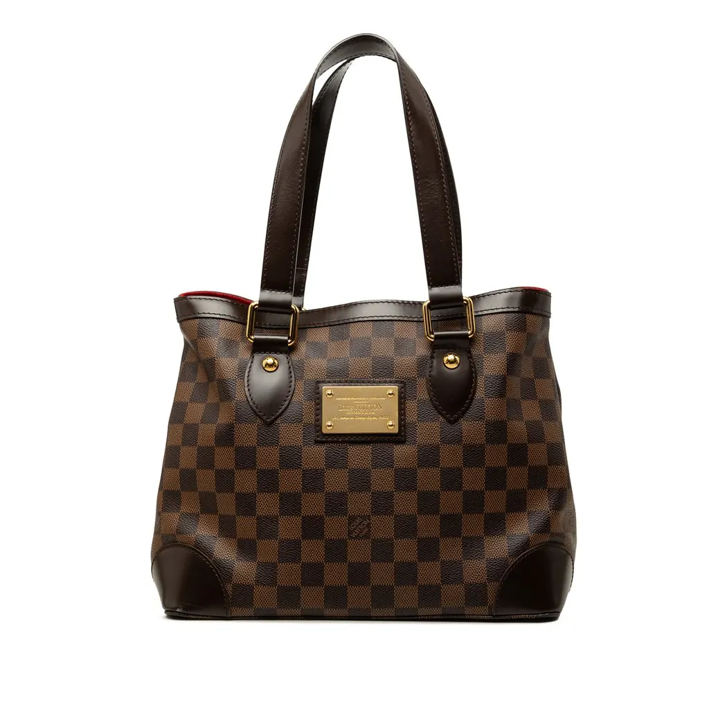 Louis Vuitton Damier Ebene Hampstead PM Brown Canvas Good - Front View