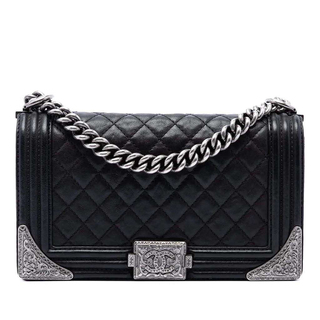 Chanel Paris Dallas Medium Quilted Calfskin Cowboy Boy Flap
