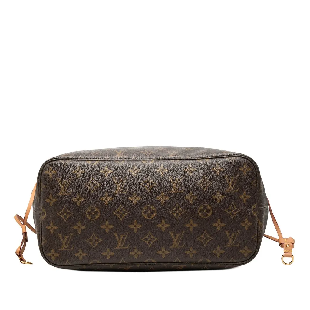 Louis Vuitton Monogram Neverfull MM Brown Canvas Good - Inside View