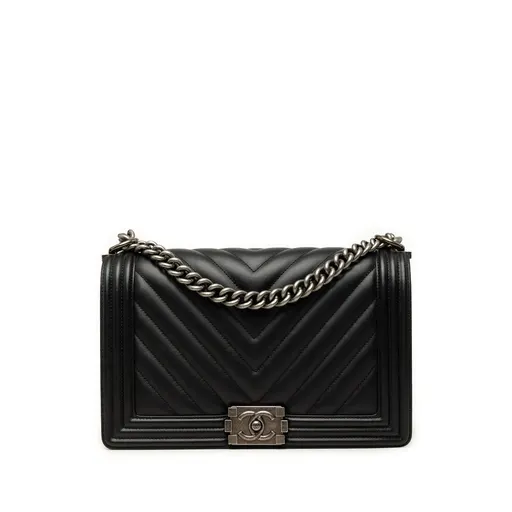 Chanel Medium Chevron Lambskin Boy Flap