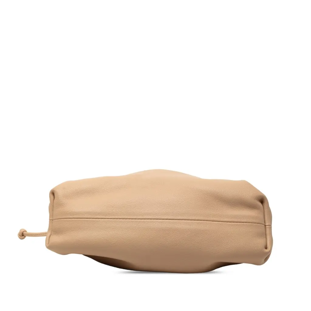 Bottega Veneta Lambskin The Mini Pouch Crossbody Brown Leather Very good - Inside View