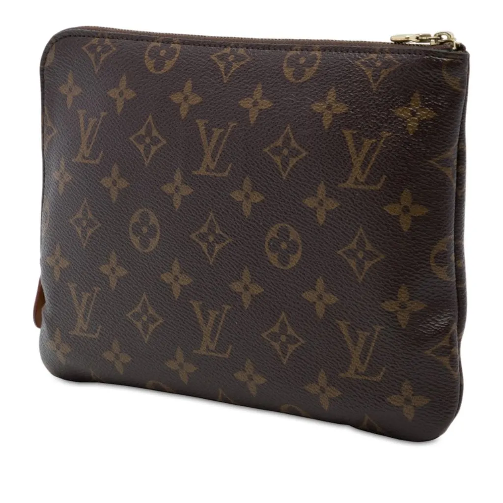 Louis Vuitton Monogram Etui Voyageur PM Brown Canvas Very good - Back View