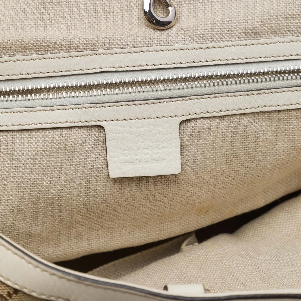 Gucci Small GG Canvas Web Libeccio Sunset Tote Beige Very good - Box View