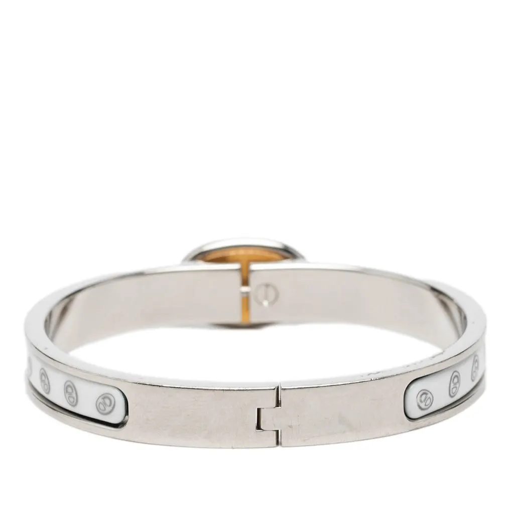 Hermès Narrow Chaine d Ancre Maillon Enamel Clic Bracelet PM White Very good - Inside View