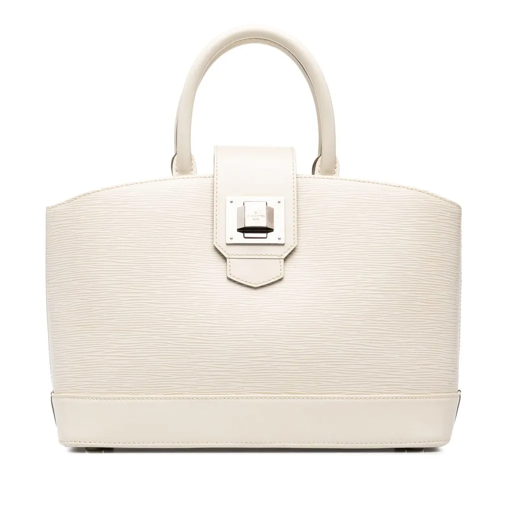 Louis Vuitton Epi Mirabeau PM White Leather Good - Front View