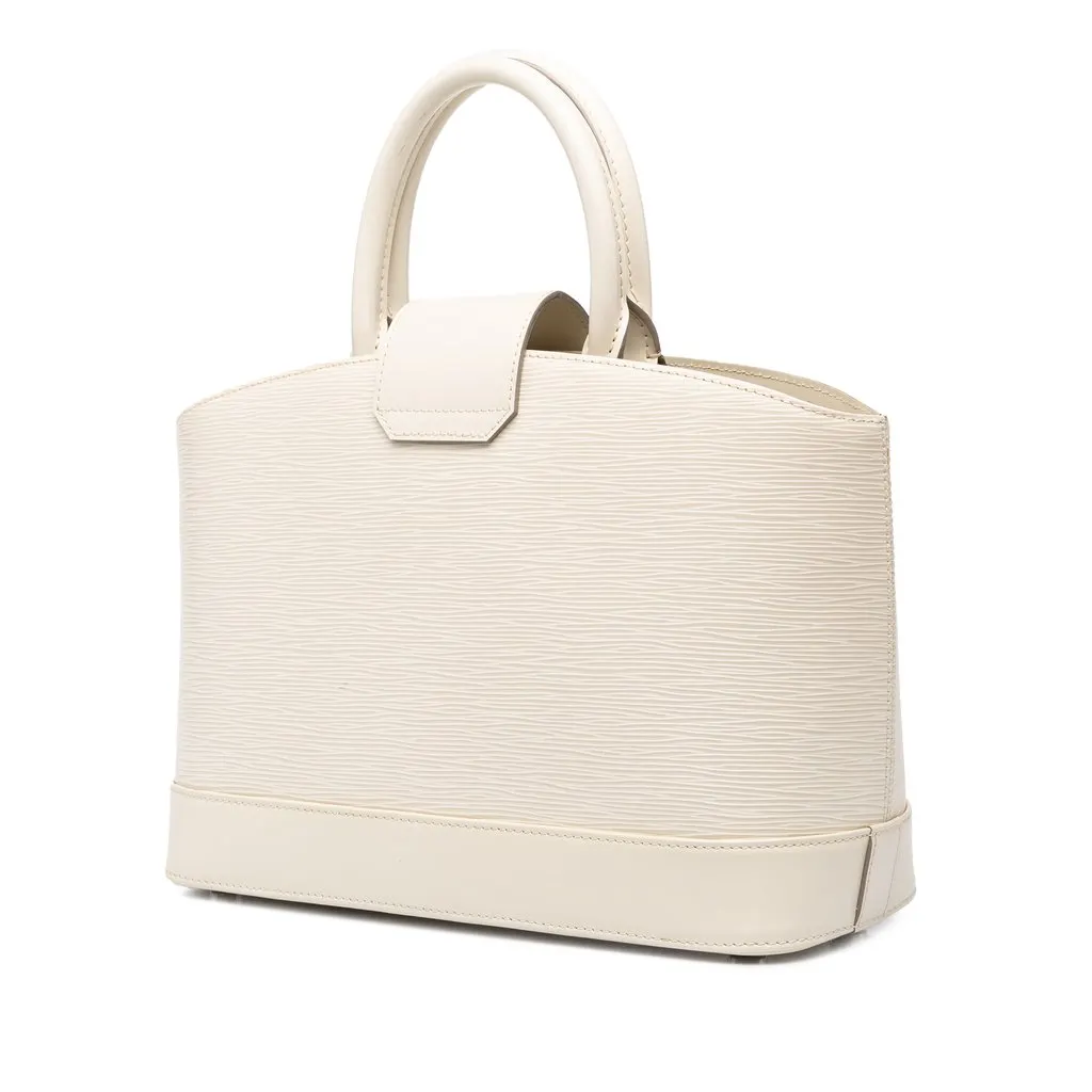 Louis Vuitton Epi Mirabeau PM White Leather Good - Back View