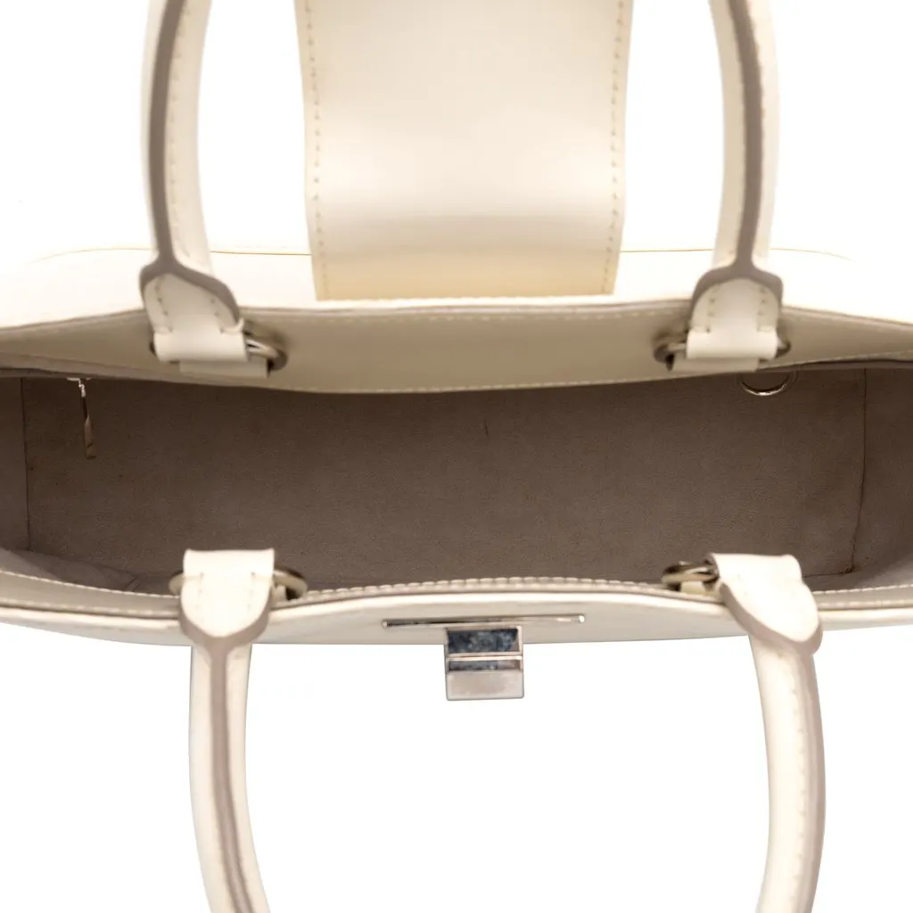 Louis Vuitton Epi Mirabeau PM White Leather Good - Model View
