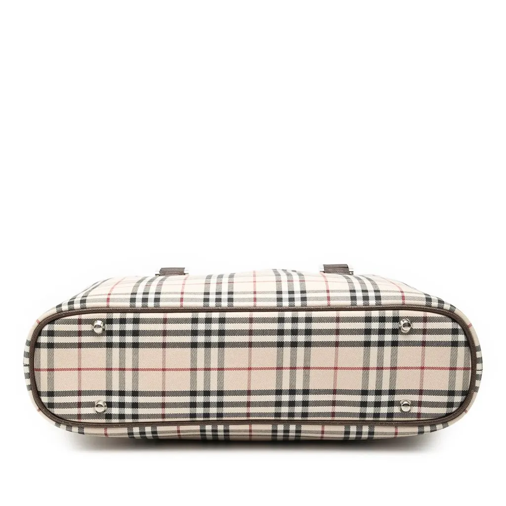 Burberry House Check Canvas Tote Beige Very good - Inside View