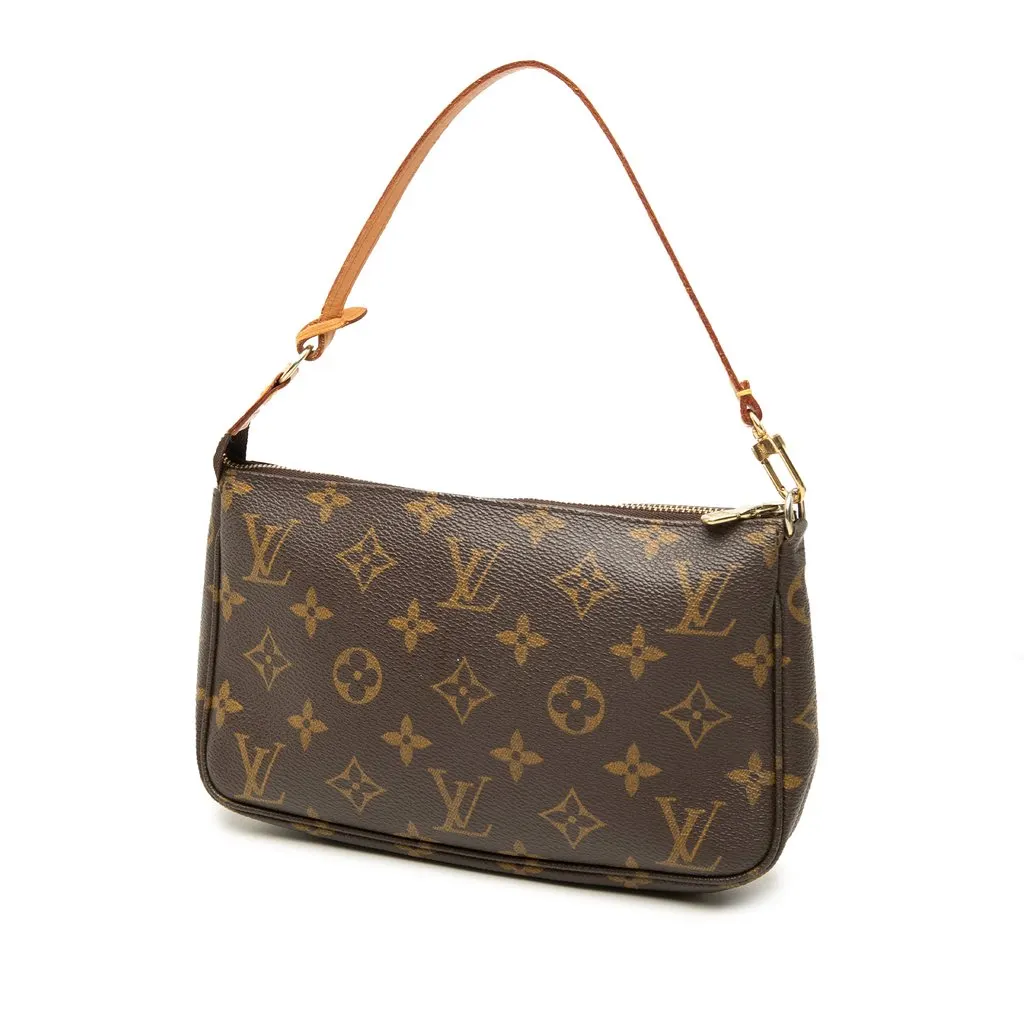Louis Vuitton Monogram Pochette Accessoires Brown Very good - Back View