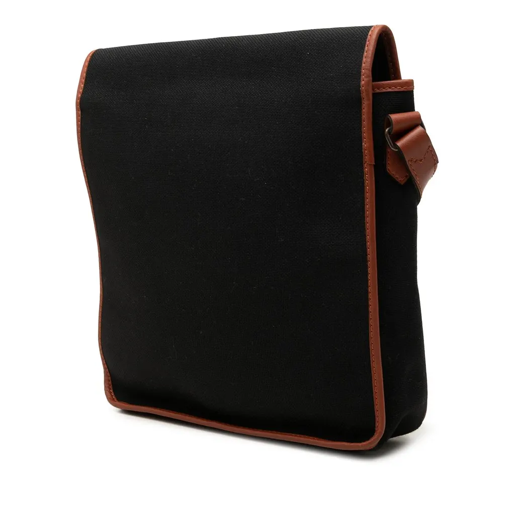 Saint Laurent Canvas Crossbody Black Canvas Very good - Back View