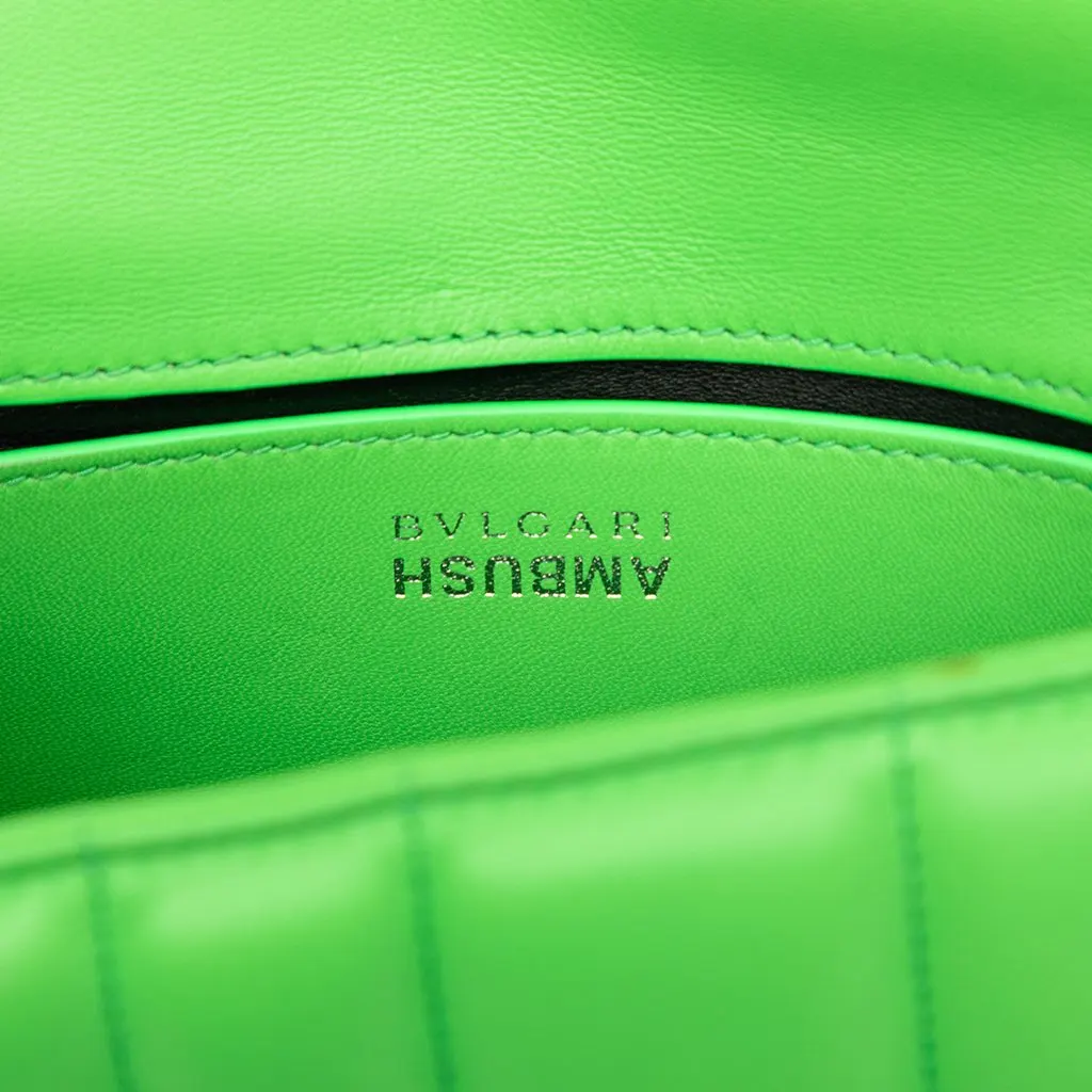Bvlgari Ambush Nappa Serpenti Convertible Belt Bag Green Leather Very good - Box View