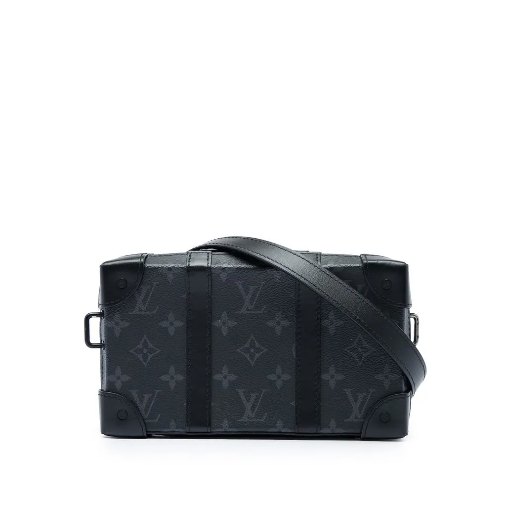 Louis Vuitton Monogram Eclipse Soft Trunk Wallet Crossbody Black Very good - Front View
