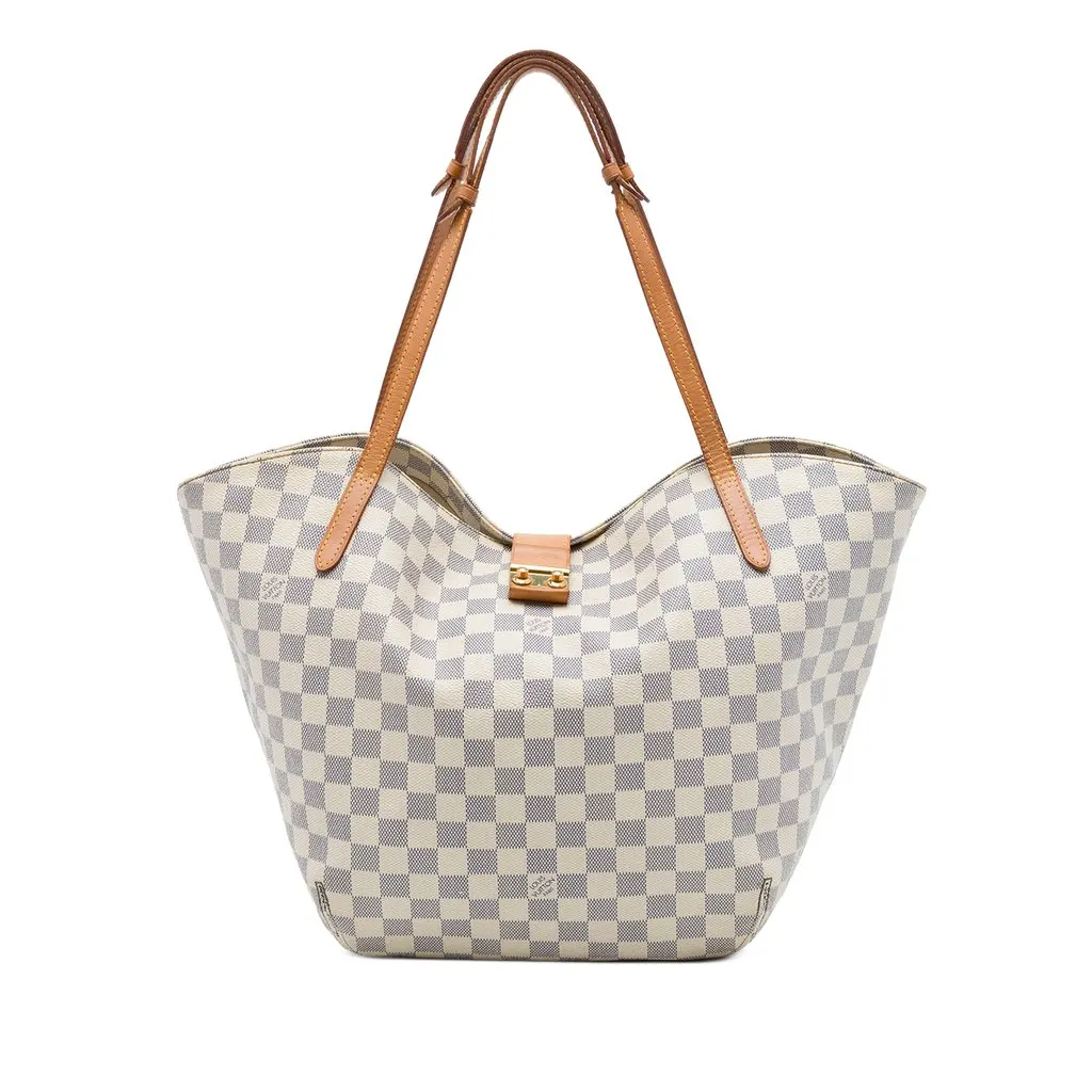 Louis Vuitton Damier Azur Salina GM White Canvas Very good - Front View