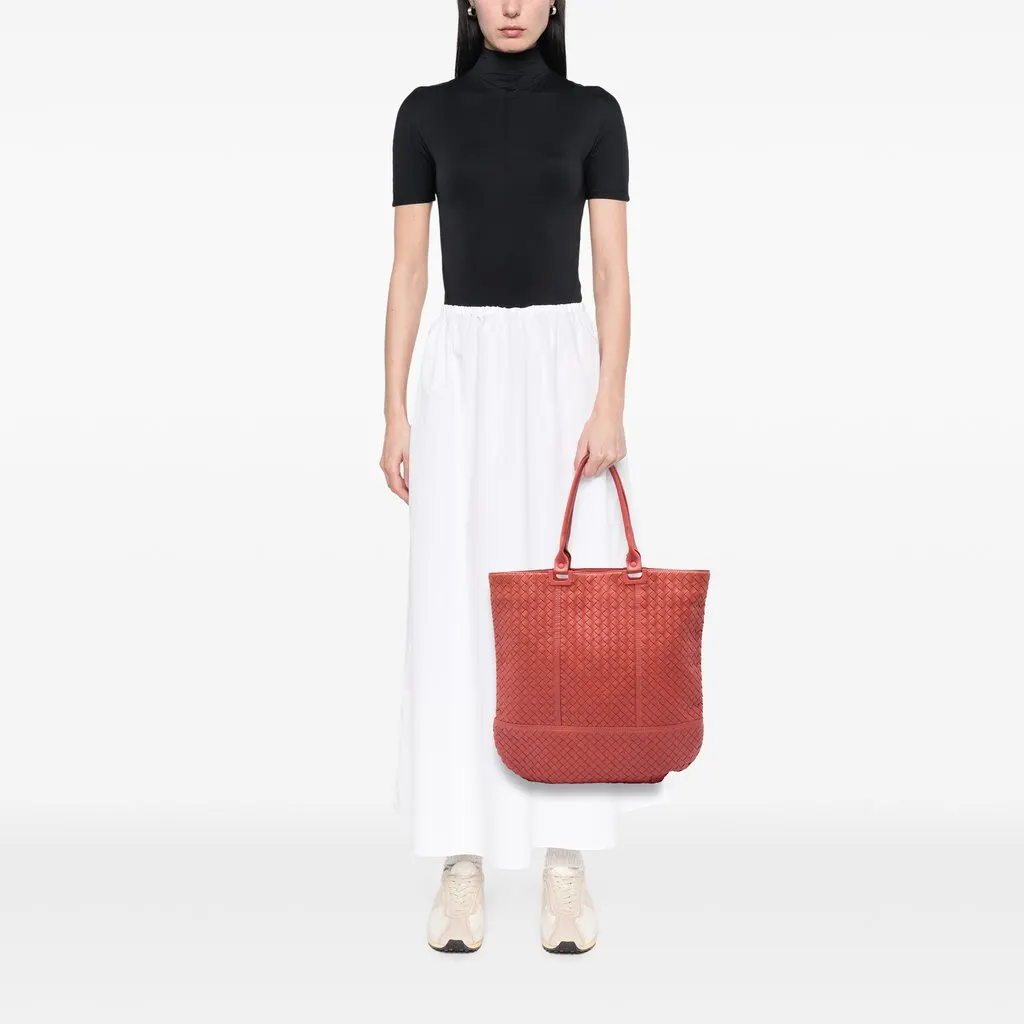 Bottega Veneta Nappa Intrecciato Tote Orange Leather Good - Box View