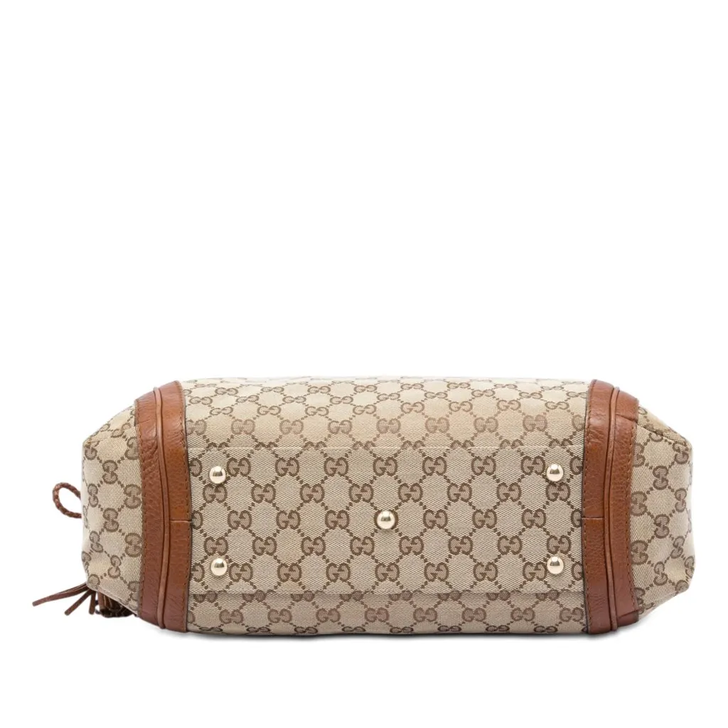 Gucci Medium GG Canvas Bella Shoulder Bag Beige Very good - Inside View