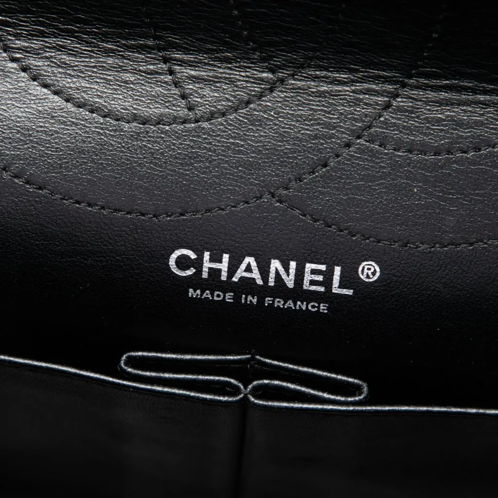 Chanel Quilted Aged Calfskin Reissue 2.55 Double Flap 227 Black Leather Very good - Box View