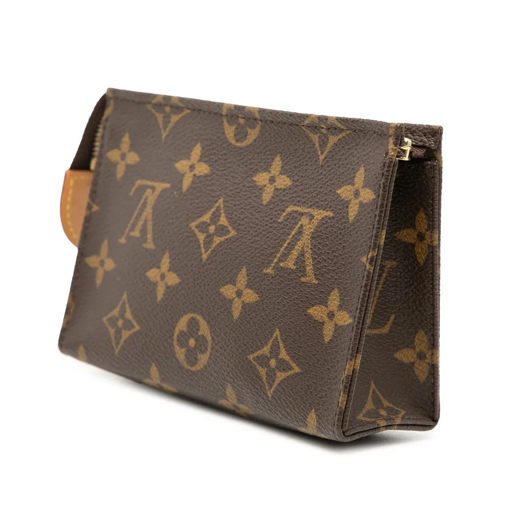 Louis Vuitton Monogram Toiletry Pouch 15 Brown Very good - Back View