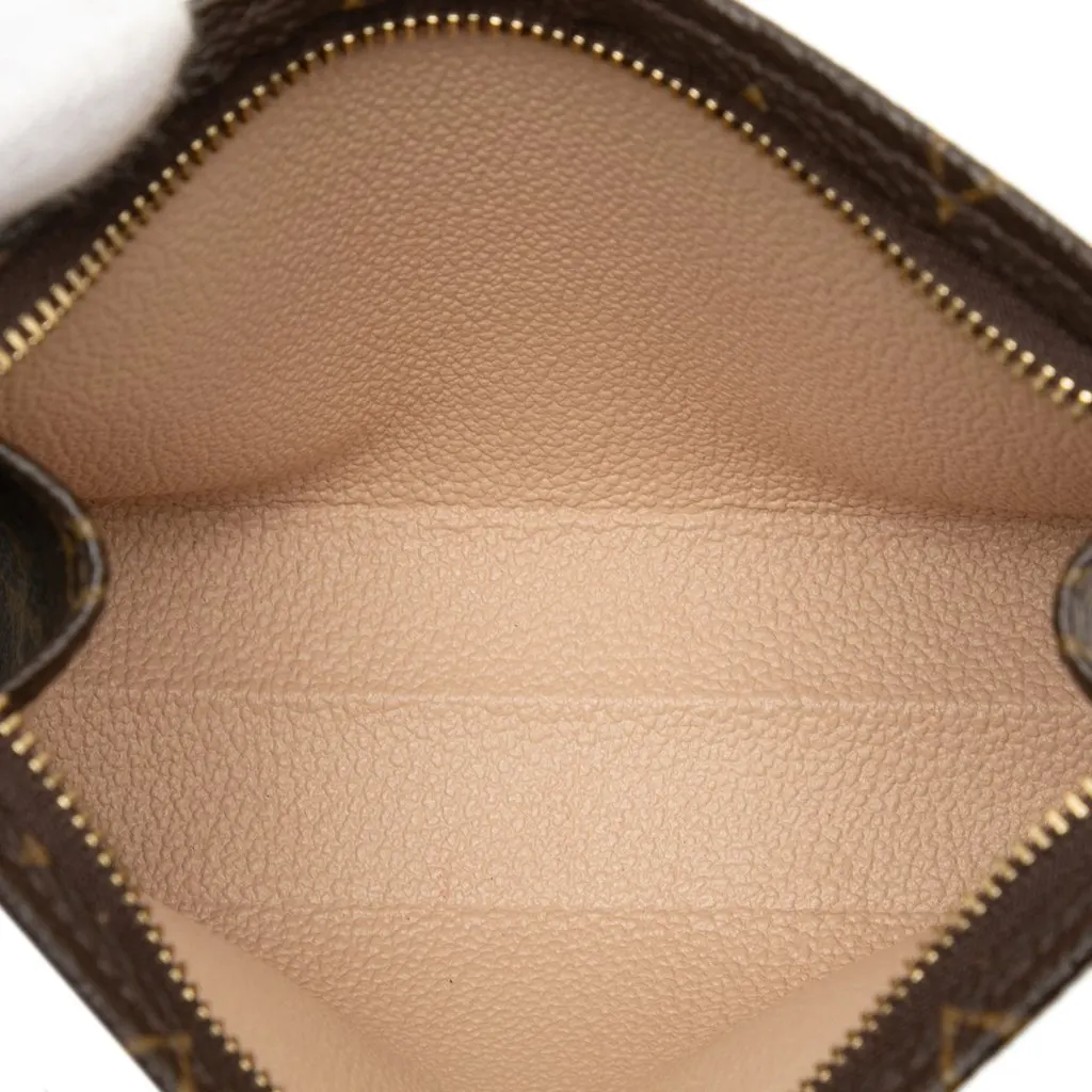 Louis Vuitton Monogram Toiletry Pouch 15 Brown Very good - Model View