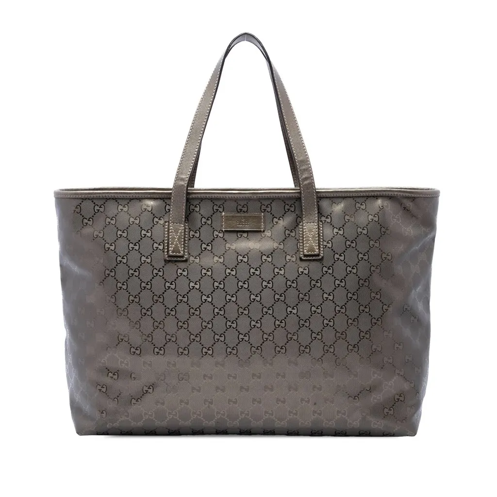 Gucci Large GG Imprime Tote Brown Canvas Good - Front View