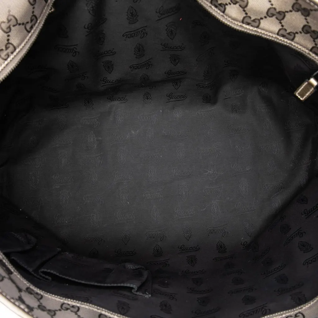Gucci Large GG Imprime Tote Brown Canvas Good - Model View