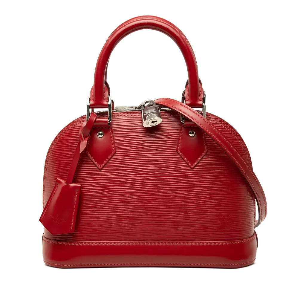 Louis Vuitton Epi Alma BB Red Leather Very good - Front View