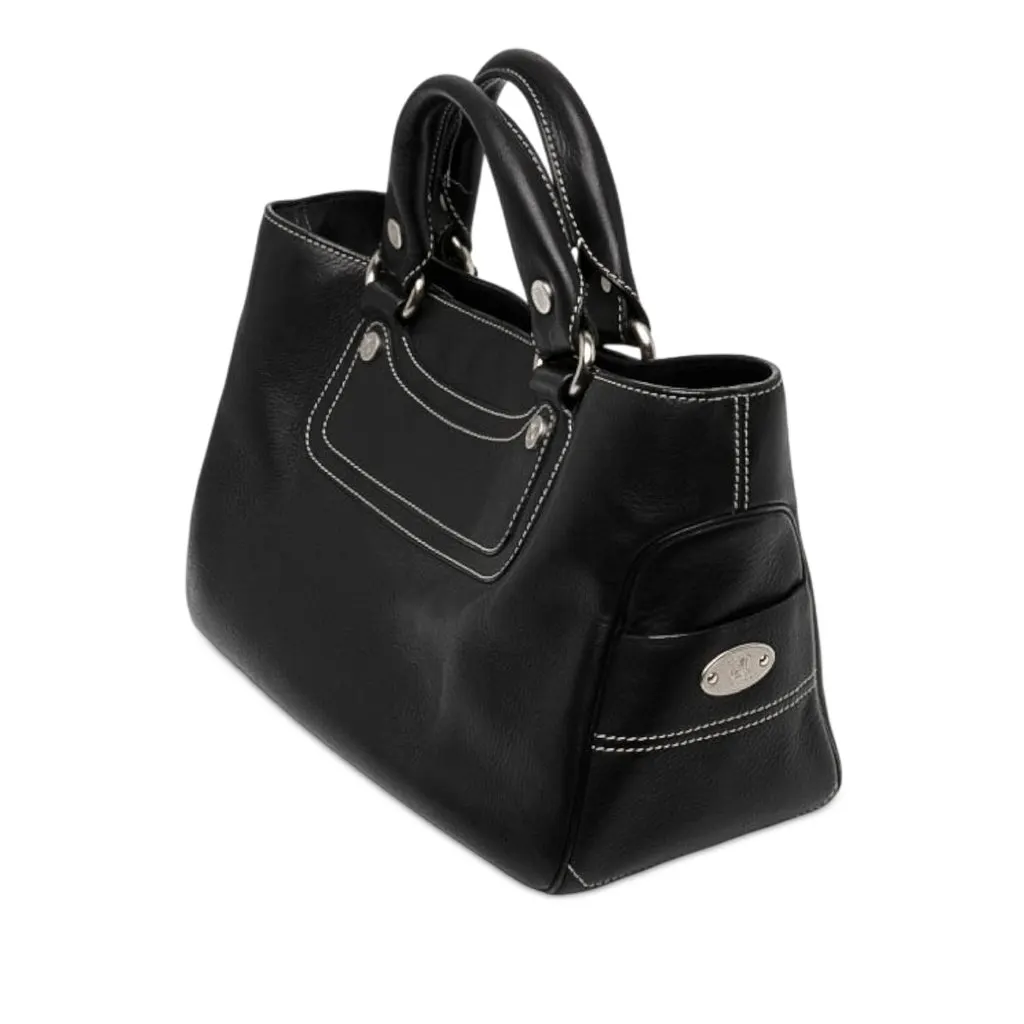 Celine Leather Boogie Handbag Black Leather Very good - Back View