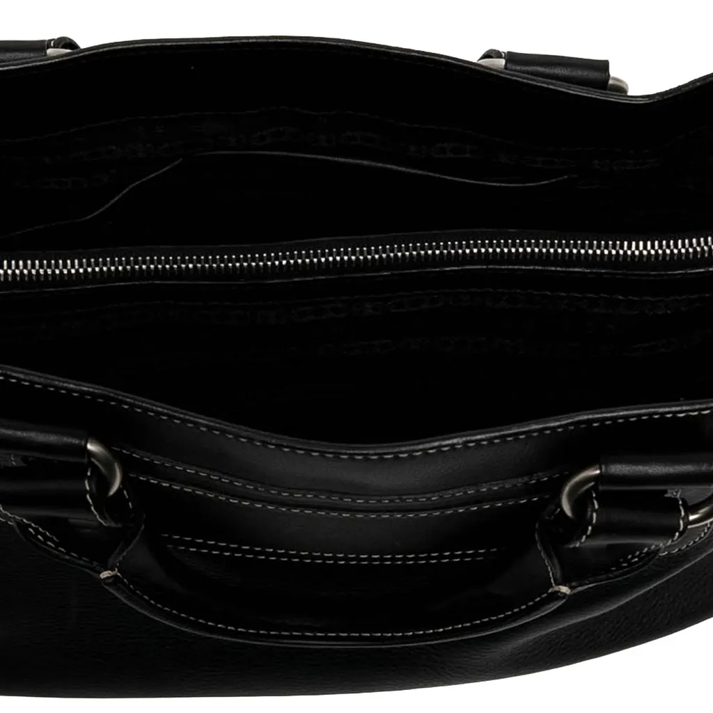 Celine Leather Boogie Handbag Black Leather Very good - Model View