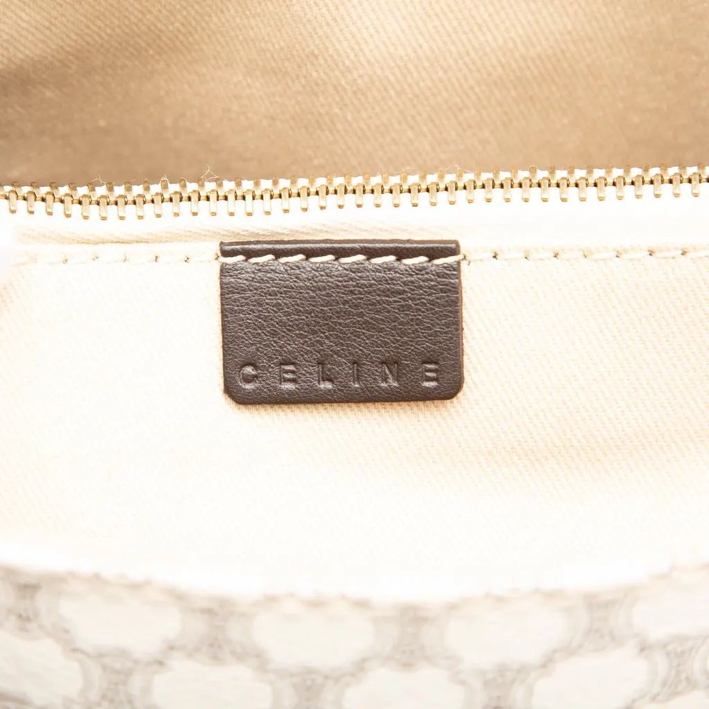 Celine Macadam Coated Canvas Tote White Very good - Box View