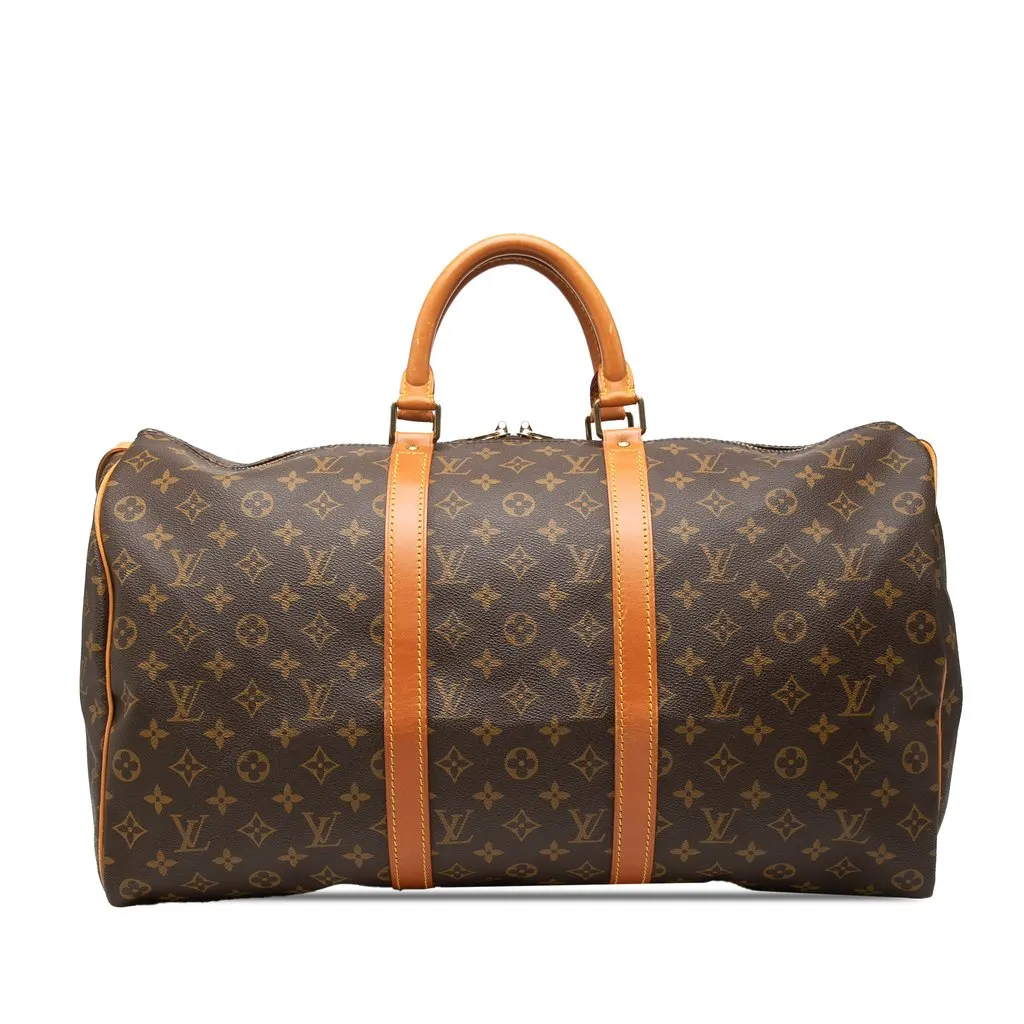 Louis Vuitton Monogram Keepall 50 Brown Very good - Front View