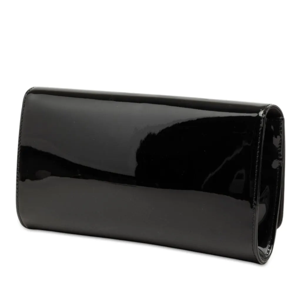 Louis Vuitton Vernis Louise East West Clutch Black Leather Very good - Back View