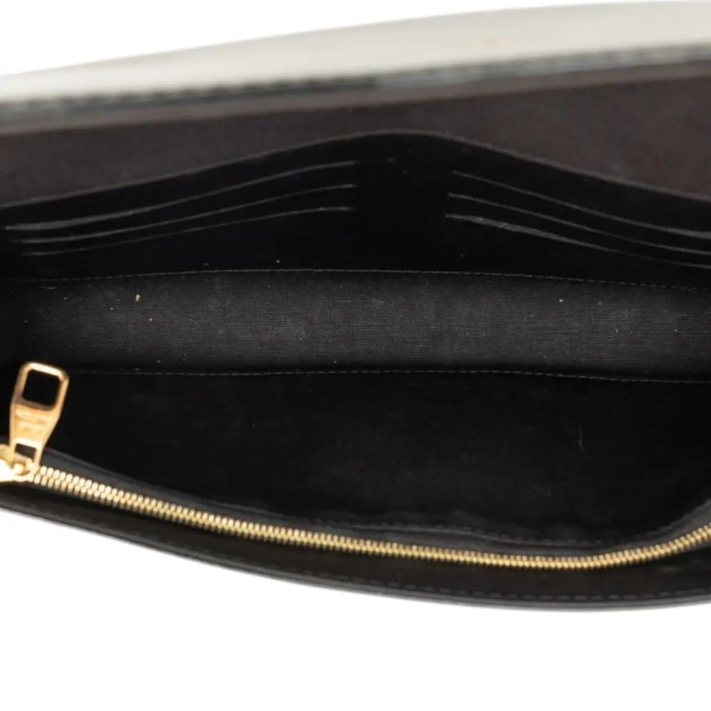 Louis Vuitton Vernis Louise East West Clutch Black Leather Very good - Model View