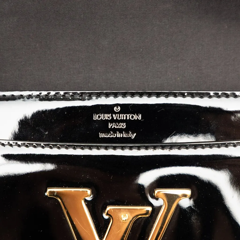 Louis Vuitton Vernis Louise East West Clutch Black Leather Very good - Box View