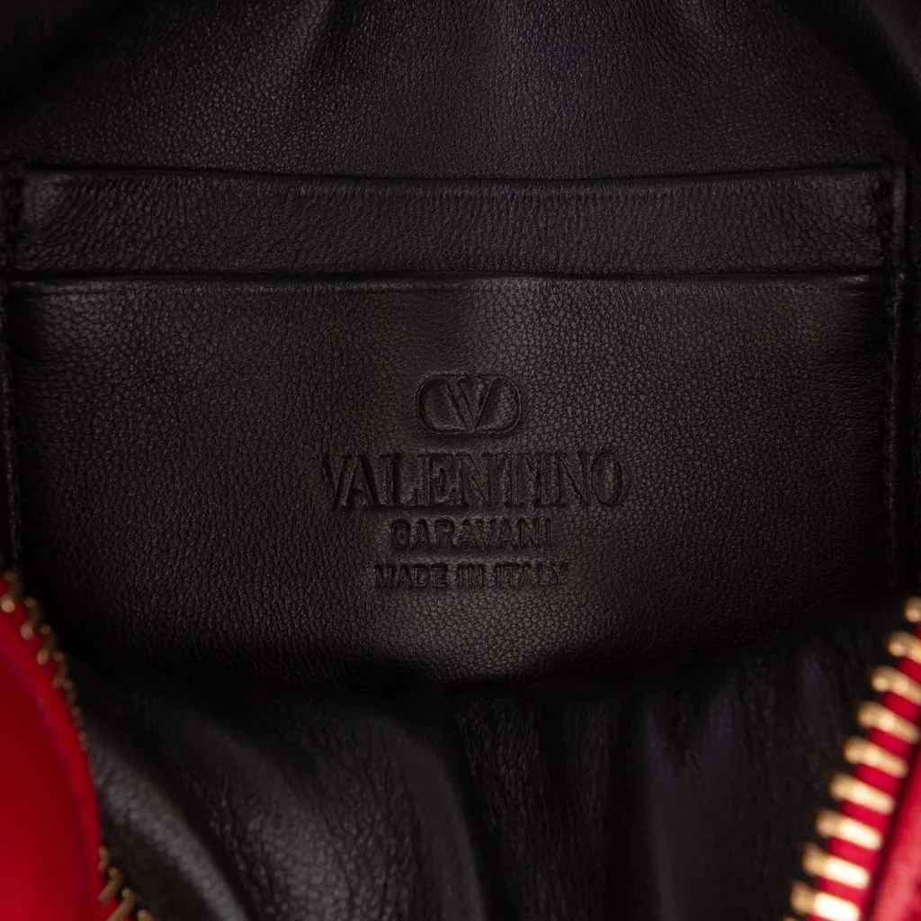 Valentino Bicolor Nappa Vlogo Viva Superstar Camera Chain Bag Red Leather Very good - Box View