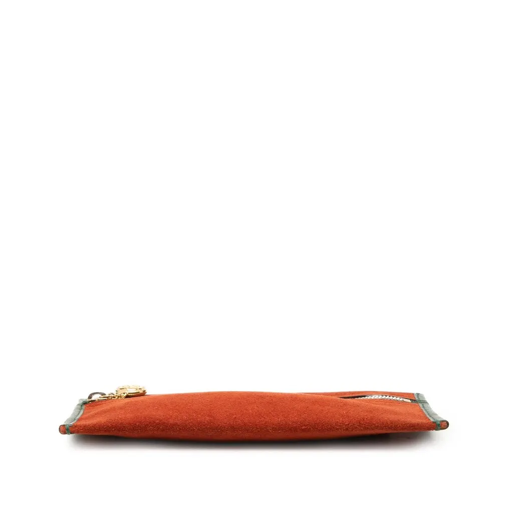 Gucci Suede Rajah Pouch Red Suede Very good - Inside View