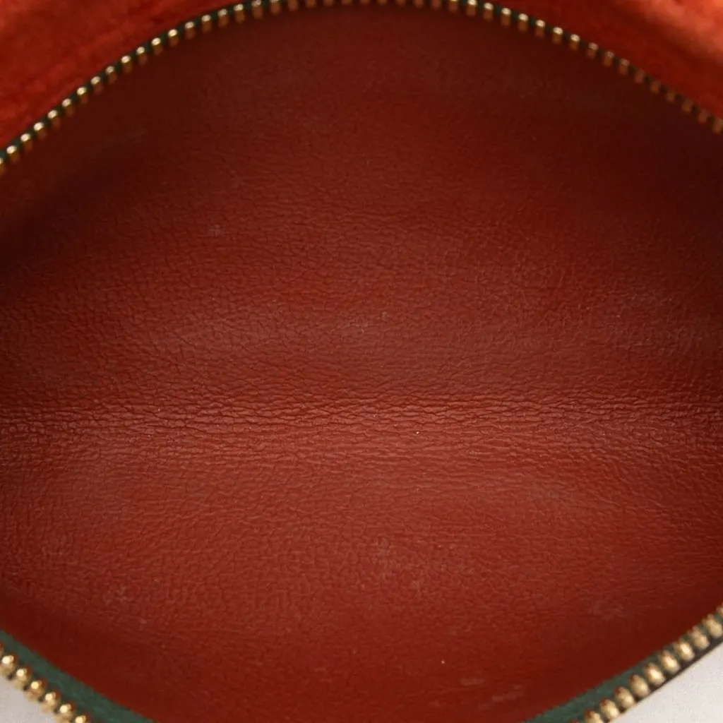 Gucci Suede Rajah Pouch Red Suede Very good - Model View