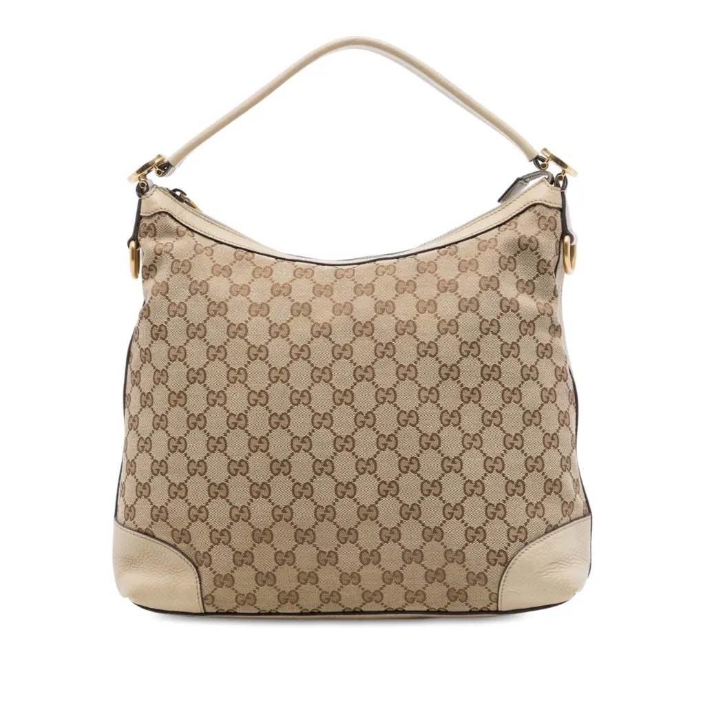 Gucci Small GG Canvas Miss GG Hobo Beige Very good - Front View