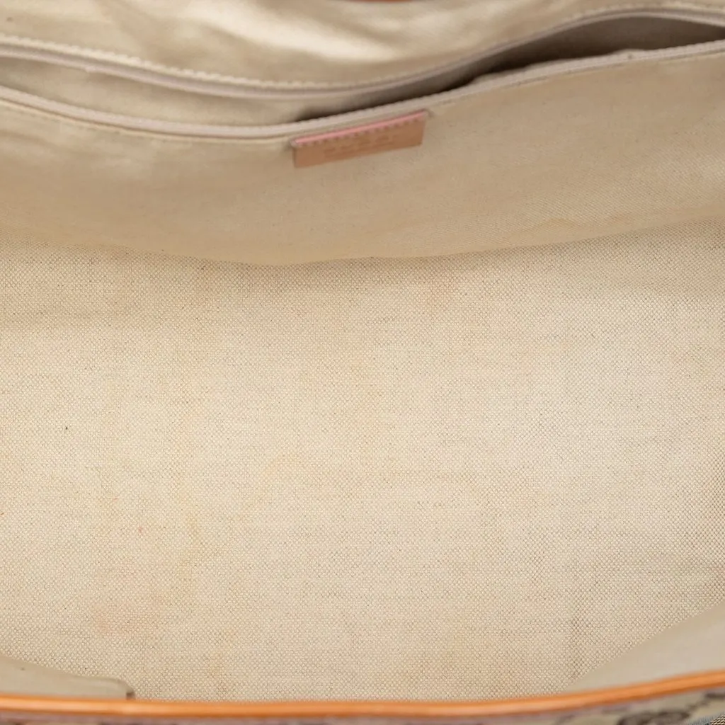 Gucci GG Canvas Web Jolie Tote Beige Very good - Model View