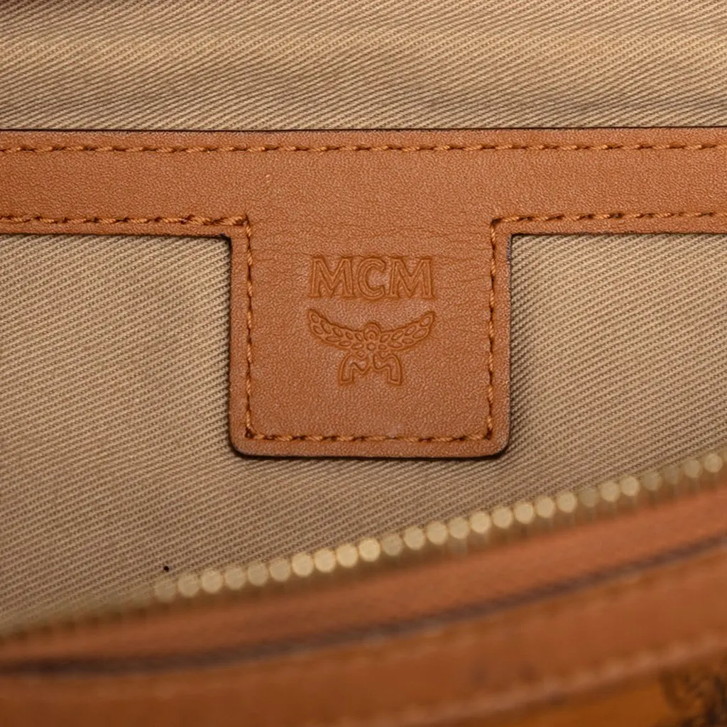 MCM Medium Visetos Coated Canvas Fursten Belt Bag Brown Very good - Box View