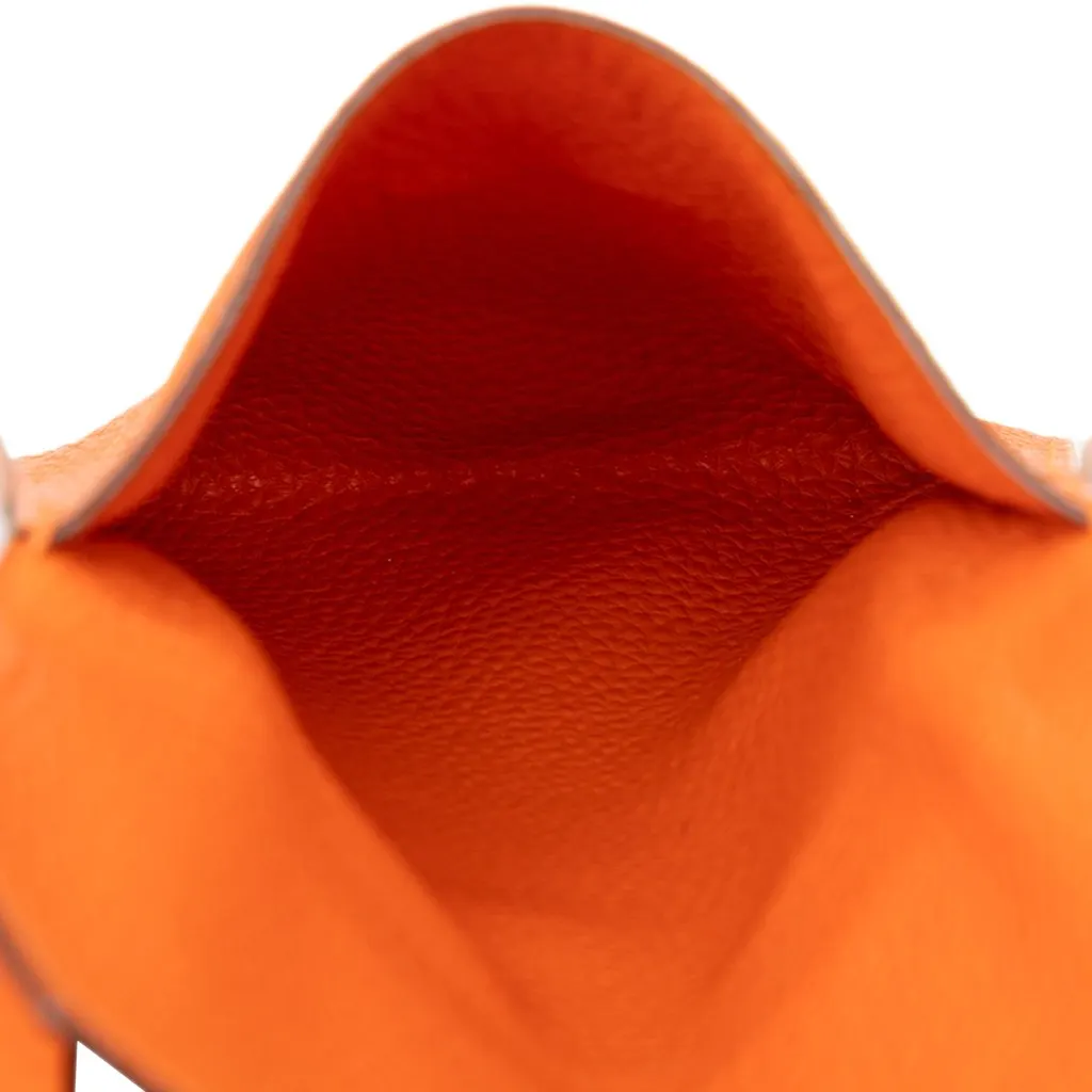 Hermès Togo Amelie Orange Leather Very good - Model View