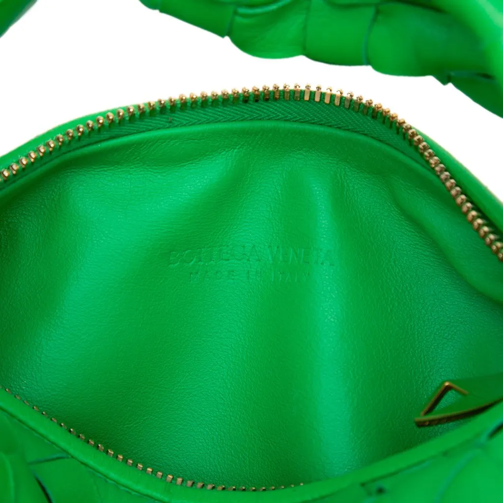 Bottega Veneta Mini Nappa Intrecciato Jodie Green Leather Very good - Box View