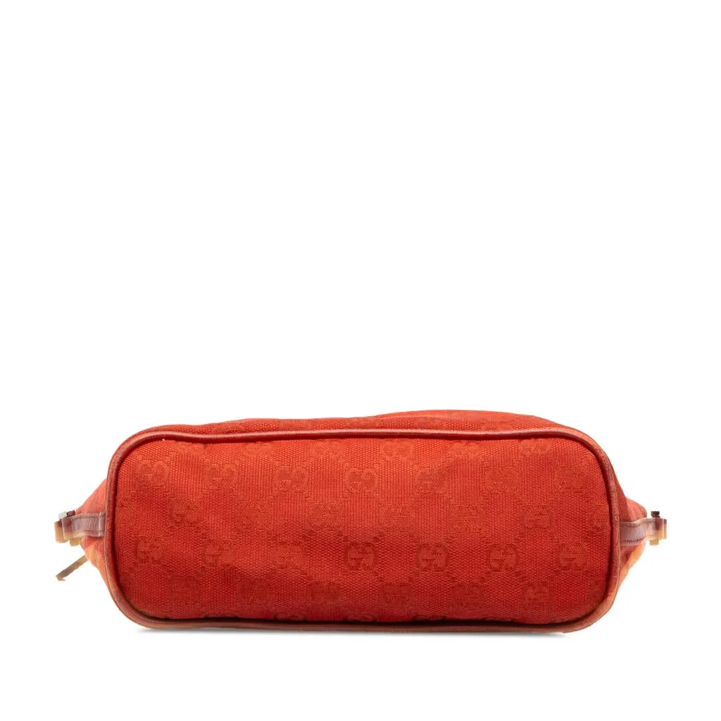 Gucci GG Canvas Boat Red Canvas Good - Inside View