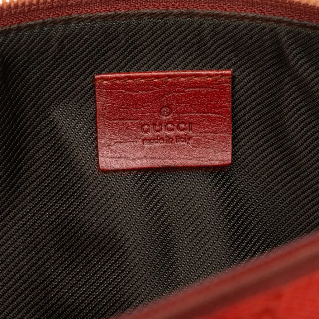 Gucci GG Canvas Boat Red Canvas Good - Box View