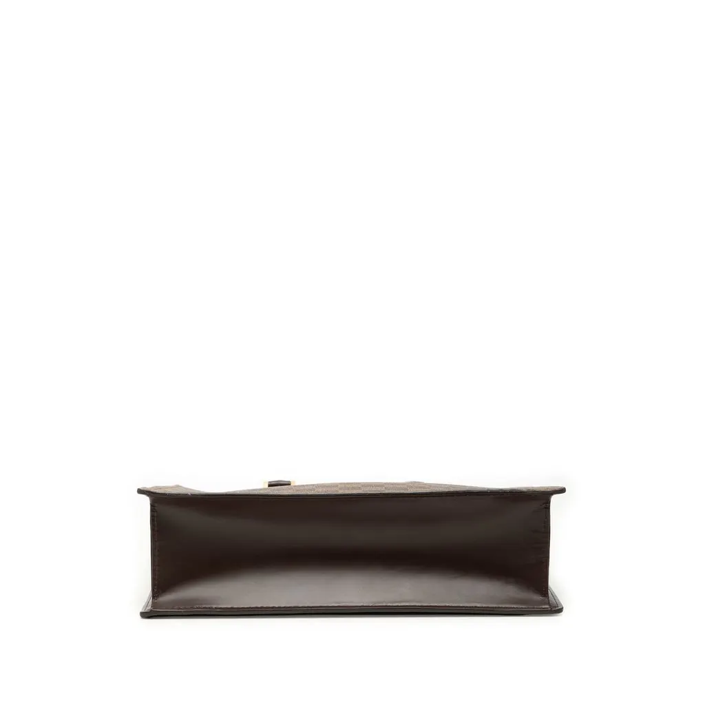 Louis Vuitton Damier Ebene Venice Sac Plat Brown Very good - Inside View