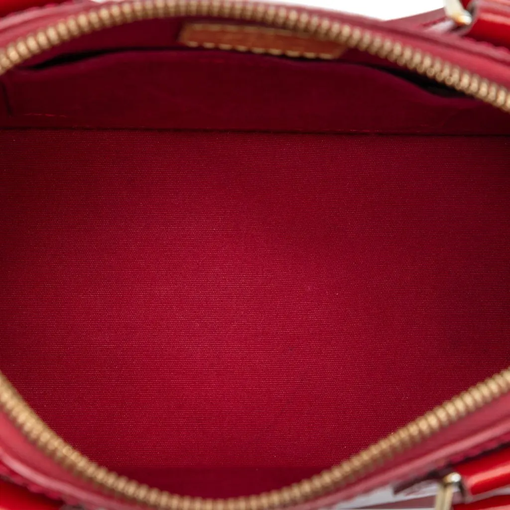 Louis Vuitton Monogram Vernis Alma BB Red Leather Very good - Model View