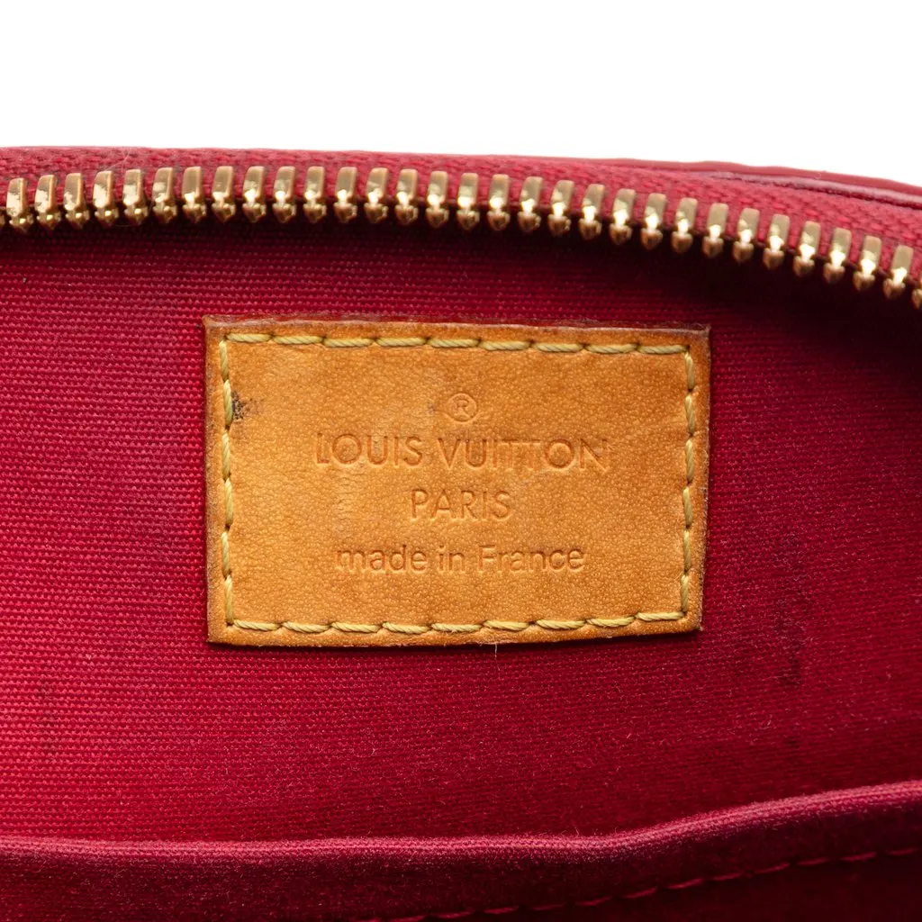 Louis Vuitton Monogram Vernis Alma BB Red Leather Very good - Box View