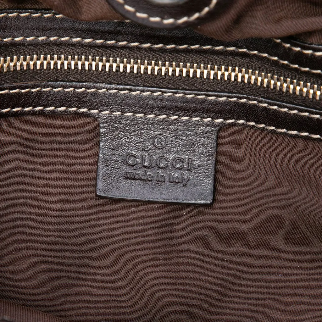 Gucci GG Canvas Studded Pelham Hobo Bag Beige Very good - Box View